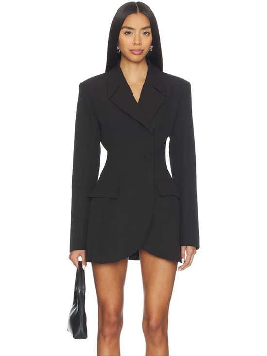 superdown Dresses & Skirts - REVOLVE SUPERDOWN VESPER MINI BLAZER DRESS IN BLACK